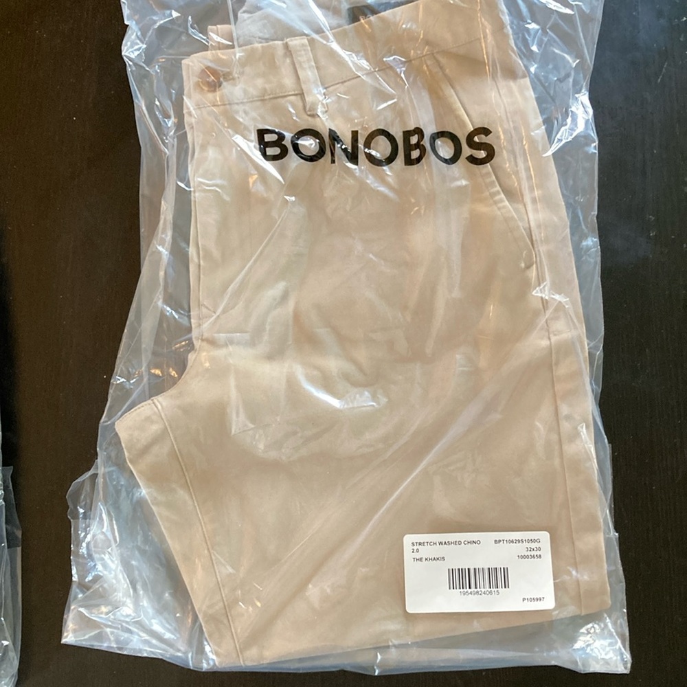 New never opened Bonobos "Chino 2.0" Slim 32x30, missed the return window